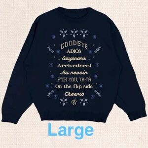 Sabrina Carpenter “Goodbye” Crewneck – Holiday Collection (Size Large)